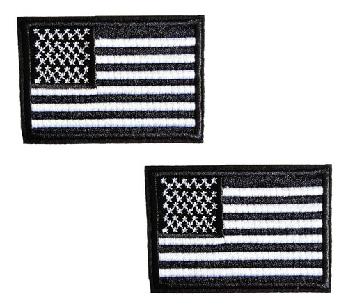 2 Pcs Usa American Flag Epaulet Iron On Patch, Us Flag ...