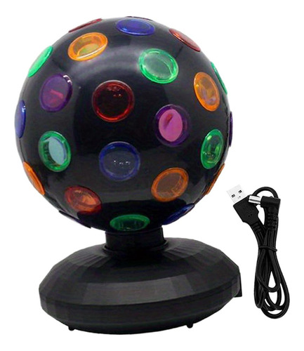 Esfera De Discoteca, Luz Led Multicolor, Diseño Compacto,
