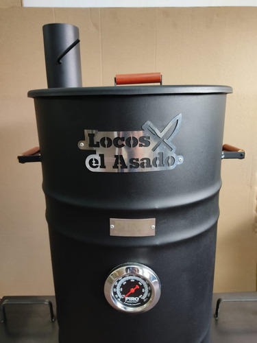Parrilla Ahumador Piro Locos X El Asado Tambor Leña Smoke
