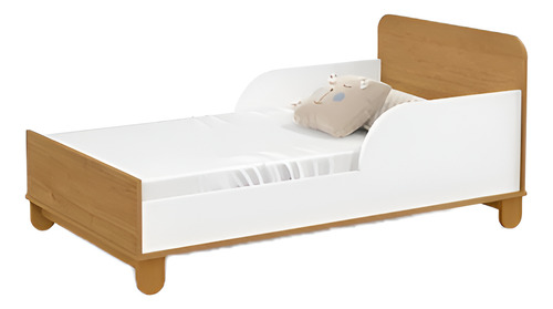 Cuna Madera New Zupi Blanca/caramelo - Kidscool