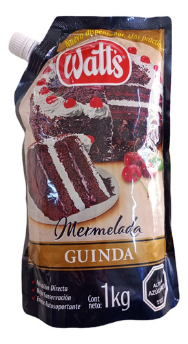 Mermelada Watts Guinda Dura 1kg, Reposteria Y Relleno