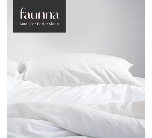 Funda Protectora De Almohada Con Cremallera 100% Algodón 4 U