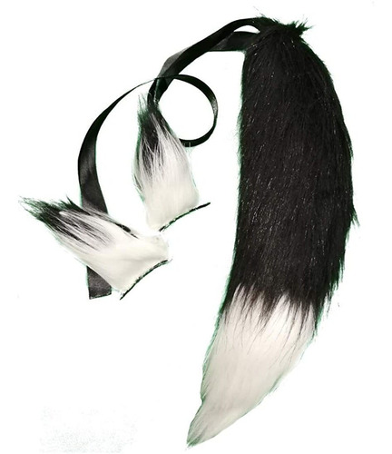 Fluffy Foux Four Fox Tail Orears Play Clips Para Adulto...