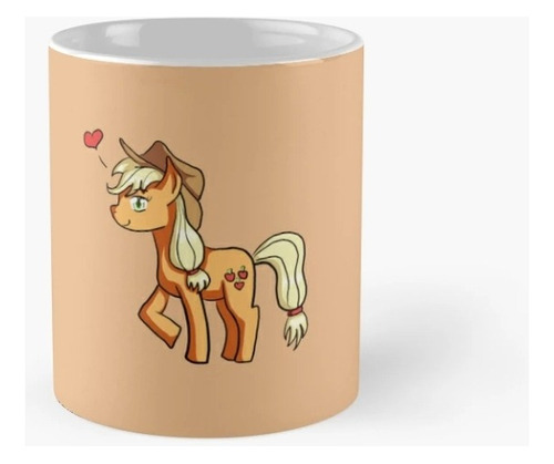 Taza Applejack My Little Pony Lindo Kawaii Naranja Manzana A