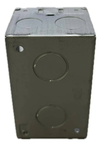 Caja Luz Rectangular Chapa Profunda Durlock Ag 5x10 Gris