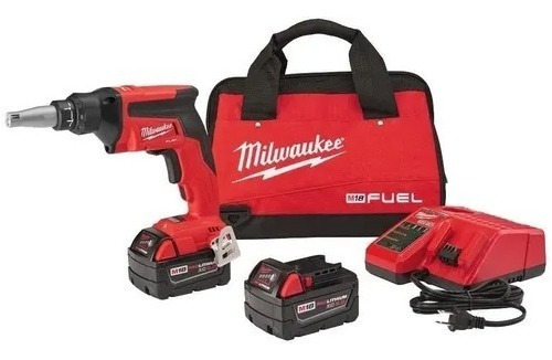Kit Atornillador M18 Fuel Milwaukee 2866-22 Color Rojo