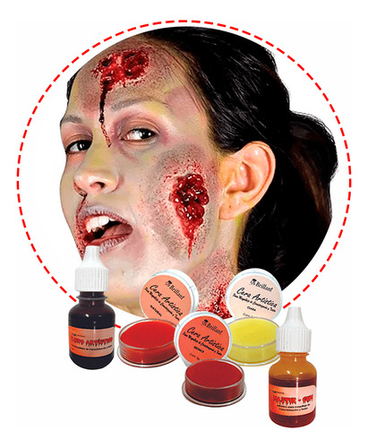 Maquillaje Para Caracterización De Heridas Halloween