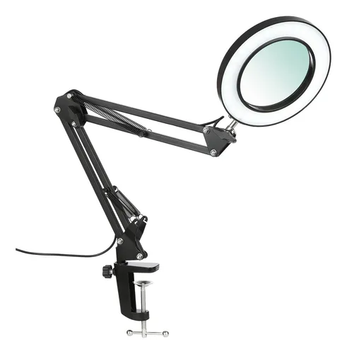 Lámpara De Estudio Clip Lamp Con 10 Lupas, Luz De Escritorio