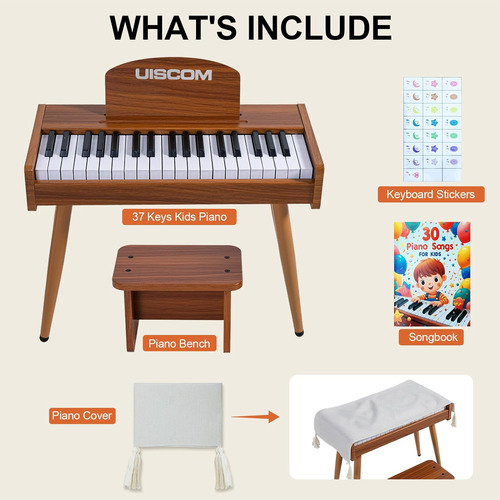 Teclado De Piano Para Niños De 37 Teclas, Instrumento ...