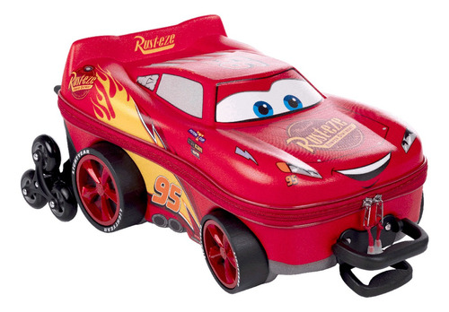 Kit Escolar Mala 3d Carros Mcqueen E Lancheira Disney