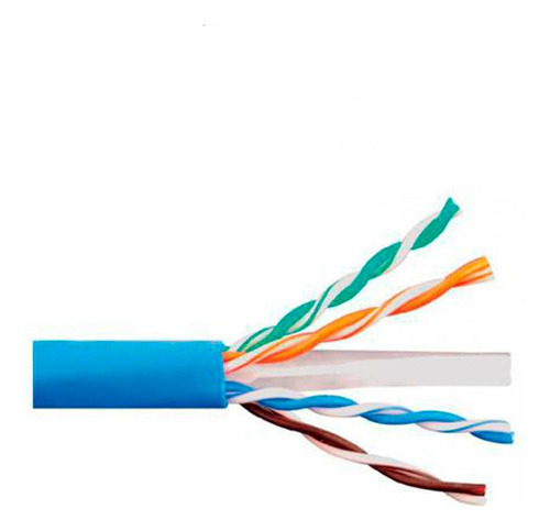 Cabo De Rede Cat6 50 Metros Azul Furukawa Soho Plus