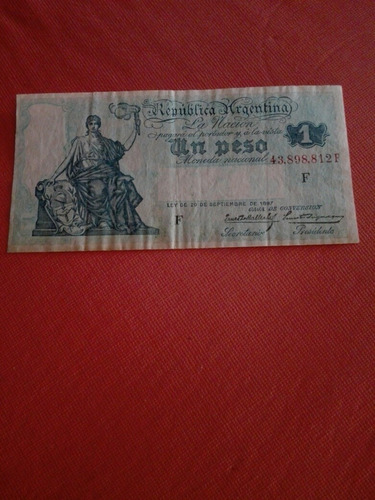 Billete De Un Peso Caja De Conversion Bot 243c