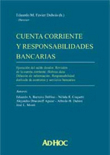 Cuenta Corriente Y Responsabilidades Bancarias Favier Dubois