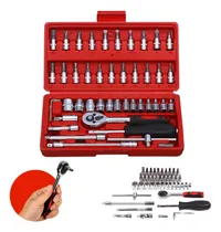 Comprar Jogo 46 Ferramentas Chaves Soquete Allen Catraca Bits Cr-v
