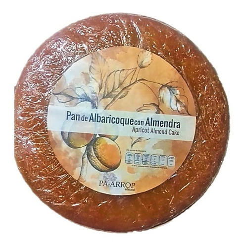 Pan S/trigo Ingrediente: Albaricoque C/almendra  Paiarrop 2k