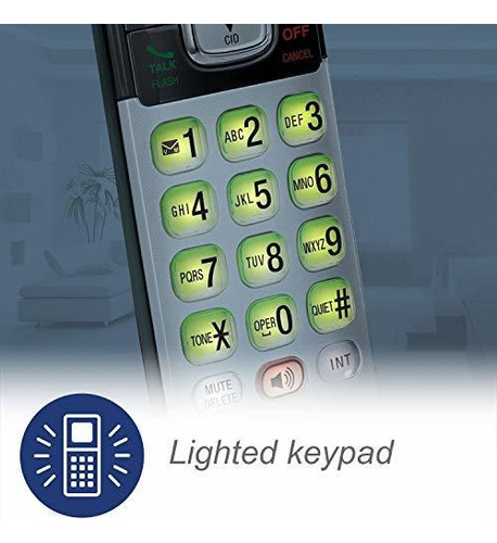 Teléfono Vtech Cs6719-2 Con Base Identificador De Llamadas Gris