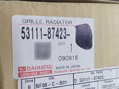 Parrilla Delantera Daihatsu Terios Original 2002-2007