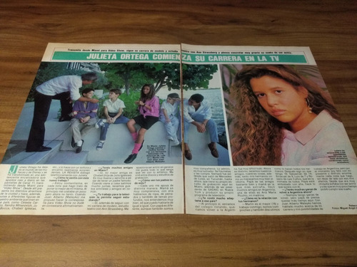 (v308) Julieta Ortega * Recortes Revistas Clippings (1985)