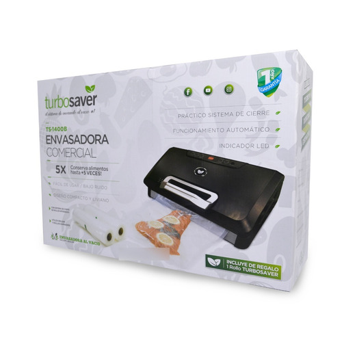 Imagen 4 de 5 de Envasadora Al Vacio Turbosaver Ts-1400 Comercial + Rollo
