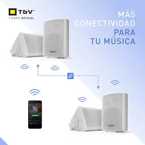 Parlante Thonet & Vander Outdoor Speaker Fleck 9 2GEN portátil con bluetooth waterproof blanco