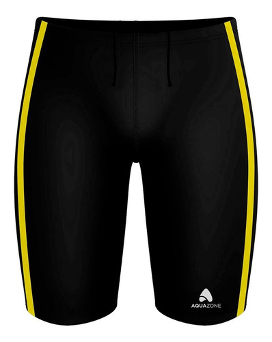 Imagen 1 de 6 de Traje De Baño Cab. Liso Side Binding Jammer Negro/amarillo