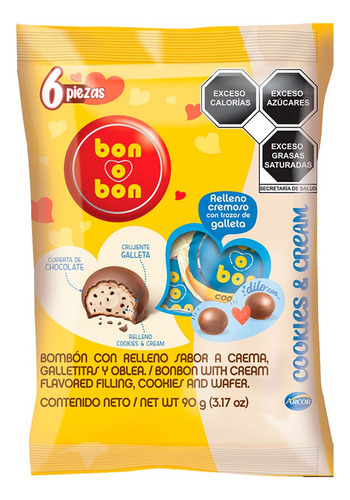 Chocolate Bon O Bon Cookies & Cream 90g