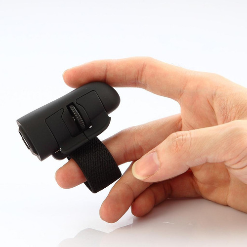 Mini Ratón Inalámbrico Ratón De Dedo Usb Anillo Trackball