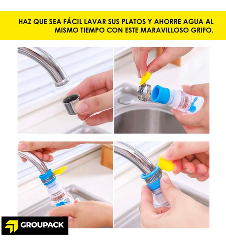 Cabezal Grifo Filtro Ahorrador De Agua Flexible