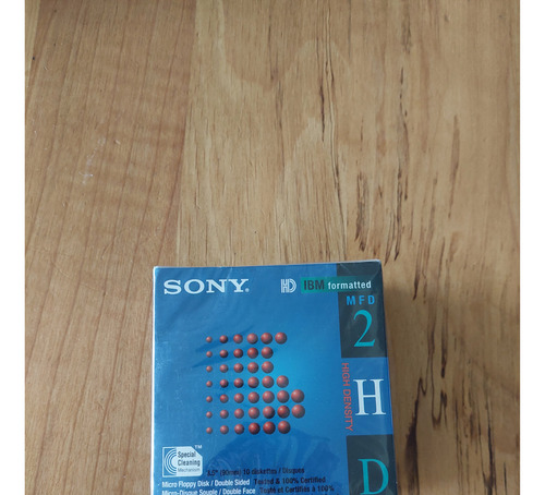 Sony Micro Floppy Disk 3.5 2hd Ibm Formatted 144mb (Usado)