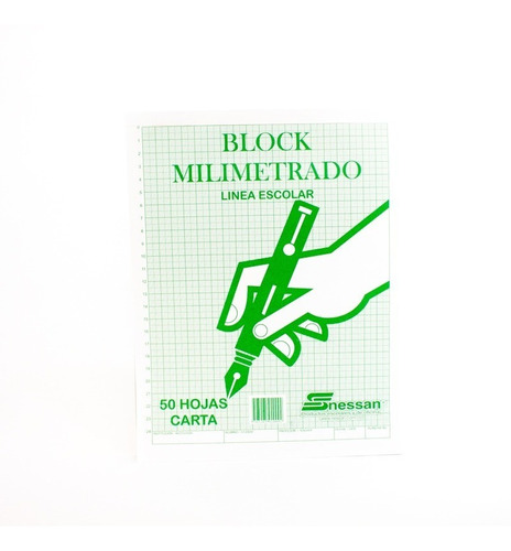 Block Milimetrado Carta 50h Nessan