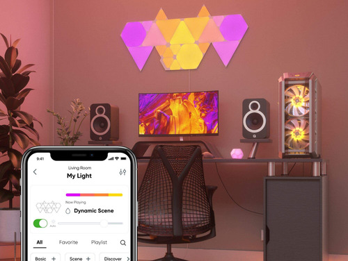Expansión Luces De Pared Nanoleaf Formas Wifi Y Rgbw