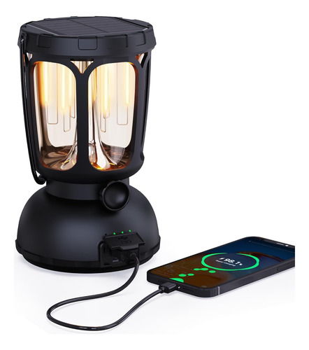 Linterna De Camping Mesqool Recargable Con Batería 6000mah,