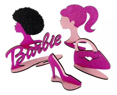 Barbie Negra,tema novo. - Taty Festas mesas provençais