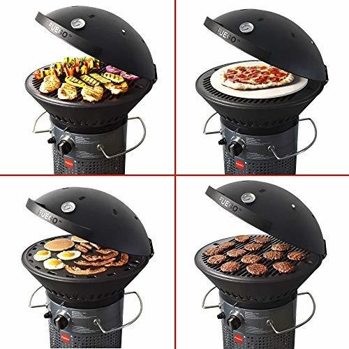 Fuego F21c-h Element - Parrilla De Gas Propano Con Bisagras,