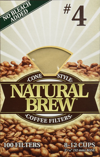 Brewrite # 4 Coffee 3pk X 100 Filtros Cada Uno, 300 Uni...