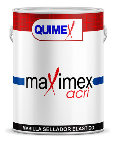 Masilla Sellador Elastico Masimex Acri Negra 5kg Quimex 3011