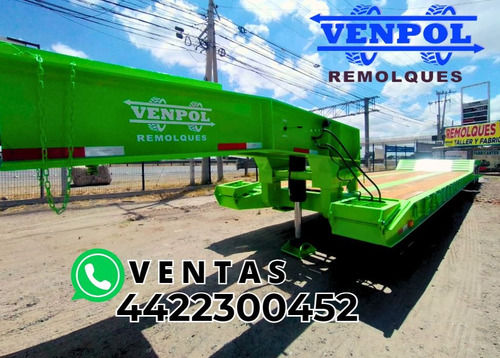 Lowboy Cuello Desmontable Venpol 60tons Cama 8m De 3 Ejes
