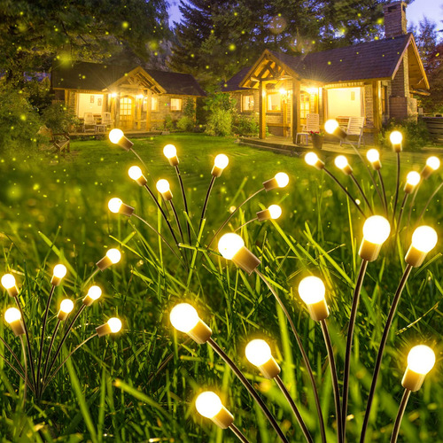 Paquete De 6 Luces Solares De Jardín, 48 Luces Led De Luci.