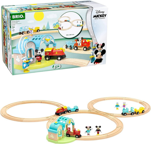 Tren De Juguete Brio 32292  Mickey Deluxe -  De Madera P Tjg