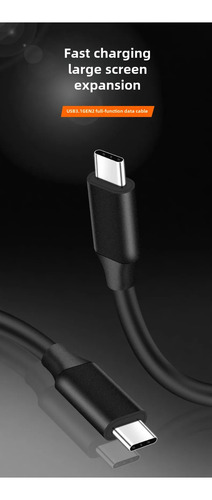 .s Cable De Datos Tipo C 3.1 Pd E-mark 4k Gen2 De 100 W, 1