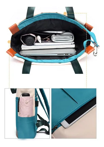 Mochila For Portátil Impermeable De Gran Capacidad For Mujer