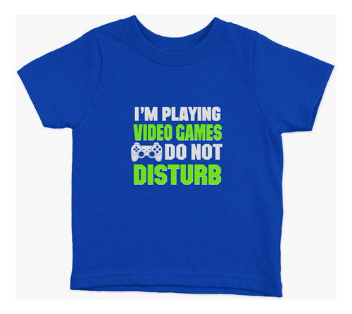 Polera Niños Do Not Disturb Gamer 100% Algodón Wiwi