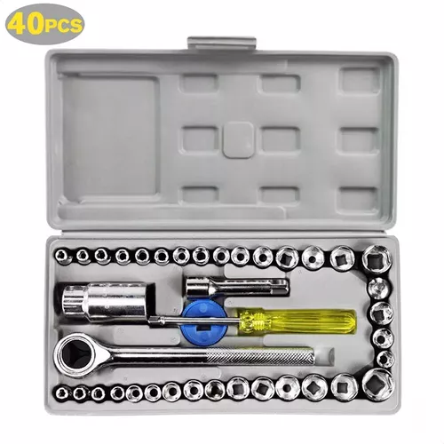 TUFFIOM Caja de herramientas con herramientas, juego de herramientas para  el hogar de 799 piezas con estuche de aluminio para carretilla, kit de