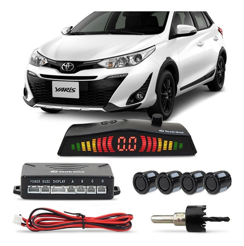 Kit Sensor Estacionamento Yaris 2017 E 2018 Ré