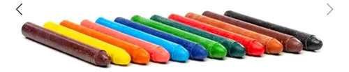 Giz De Cera Grande Kit Cx C/ 12 Cores