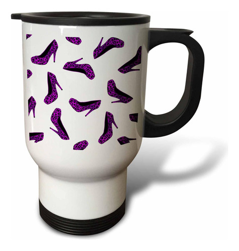 Taza De Viaje De Acero Inoxidable Con Cheetah De Tacón De Ta
