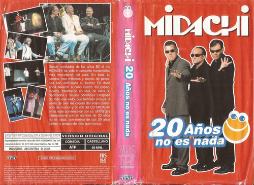 Midachi 20 Años No Es Nada Vhs Miguel Del Sel Dady Chino
