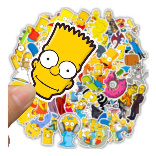 25 Stickers Los Simpson Homero Bart Lisa Marge | Zona Friki