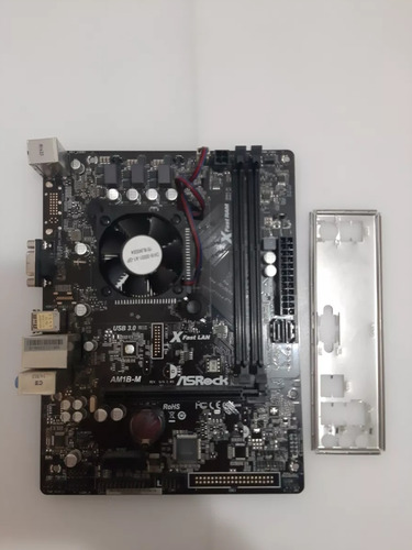 Mother Asrock Am1b-m Am1 Amd Sata 3 Usb 3.0 Negro (Usado)