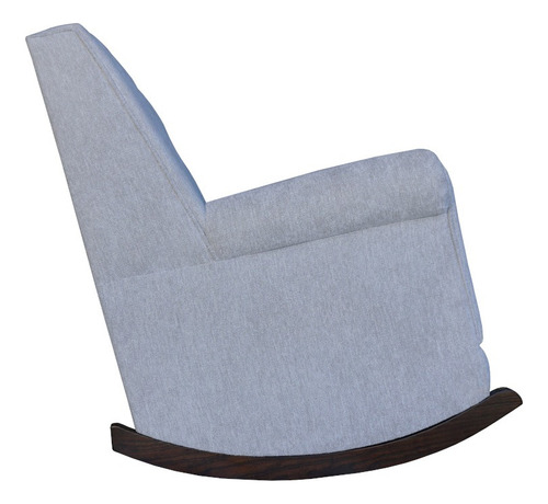 Sillón Mecedora De Lactancia Divano Gris Color Nogal